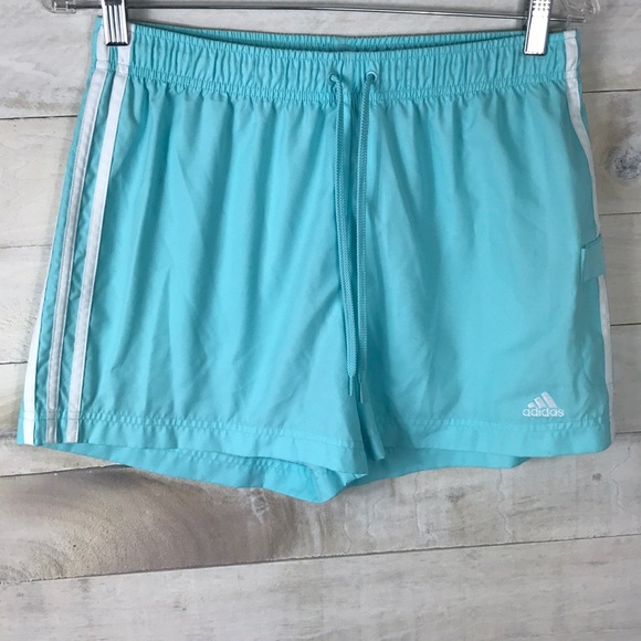 baby blue adidas shorts